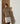 Pull chaussette col roulé à épaulettes - Marron Camel