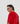 Poncho cachemire - Rouge Vermillion