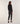Pantalon cigarette taille haute - Noir