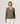 Pull col V en laine mérinos - Vert Olive