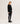 Jupe courte en laine bouillie - Noir