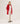 Manteau à capuche en laine bouillie - Rouge