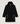 Manteau à capuche en laine bouillie - Noir