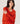Pull col V oversize en cachemire - Orange