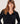 Pull col tunisien en cachemire - Noir