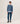 Pull col rond en cachemire 2 fils - Bleu