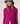 Twin-set col roulé en soie - Fuchsia