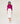Twin-set col roulé en soie - Fuchsia