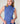 Twin-set col roulé en soie - Bleu Gris