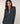 Pull col tunisien en laine mérinos - Vert Gris