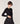 Cardigan court en laine mérinos - Noir