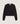 Cardigan court en laine mérinos - Noir