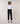 Pantalon cigarette en maille milano - Noir
