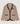 Veste bicolore en maille double face - Marron Moka