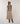 Pull col montant jacquard - Marron Moka