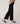 Pantalon large en maille - Noir