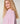 Pull oversize en grosse maille chiné - Rose Pale