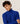 Pull col roulé en laine mérinos - Bleu Azur