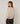 Pull col V en maille fine - Beige