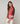 Gilet tricolore en laine mérinos - Orange Corail