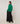 Pull col V oversize en laine - Vert Émeraude