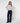 Pantalon large en velours - Marine