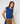 Twin-set col rond en laine - Bleu Saphir