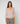Pull col V en laine mérinos - Rose Perle