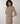 Robe longue en maille - Marron Moka