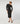 Robe longue en maille - Noir