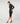 Robe droite bi-matière en laine
