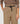 Pantalon large taille haute en coton - Beige Foncé