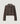Veste courte croisée en maille Milano - Marron Taupe