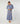 Jupe longue en maille - Bleu
