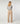 Pantalon large en maille - Beige