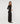 Robe longue drapée - Noir