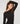 Robe longue drapée - Noir